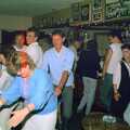 Carol and Brian in the conga, A CB Wedding and a Derelict Railway, Hampshire - 20th July 1986