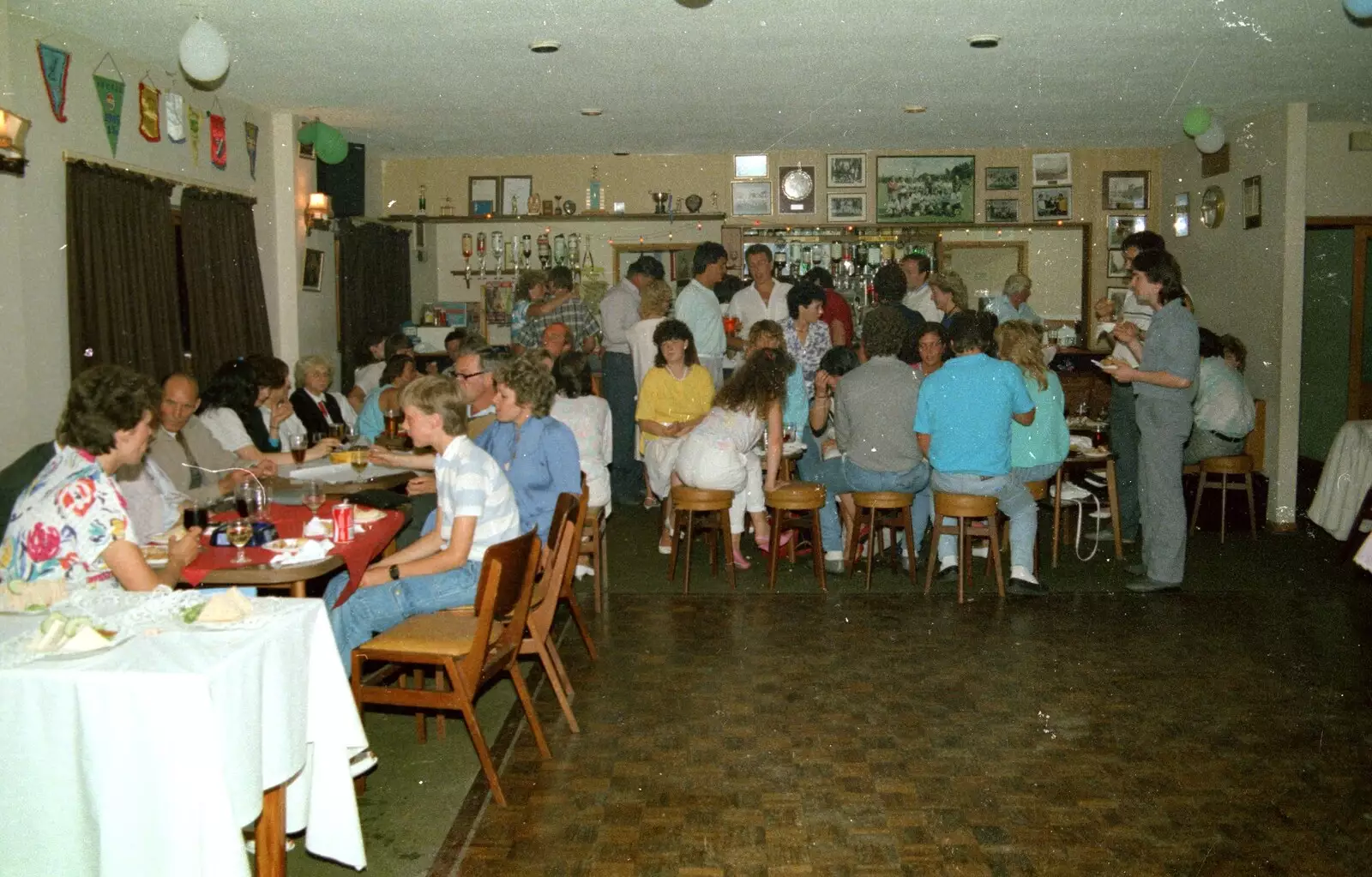 The reception party, from A CB Wedding and a Derelict Railway, Hampshire - 20th July 1986