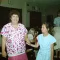 Diane and a small girl, A CB Wedding and a Derelict Railway, Hampshire - 20th July 1986