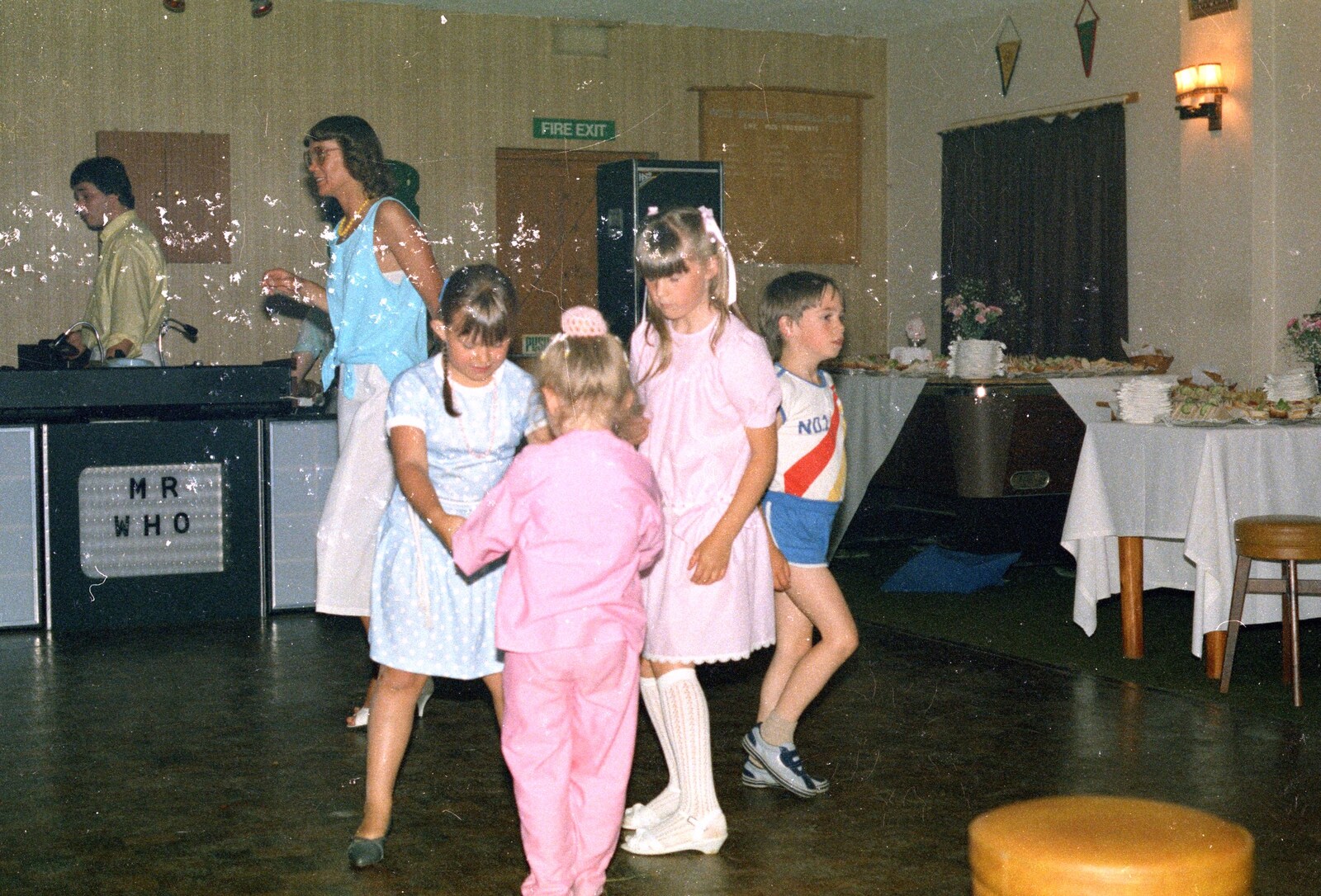 Children dancing from A CB Wedding and a Derelict Railway, Hampshire - 20th July 1986
