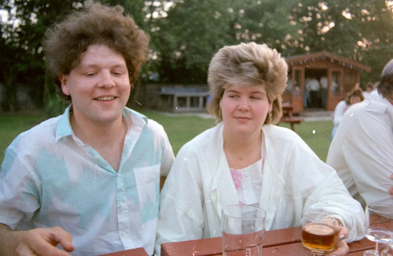 Glenn and Carol, from On the Beach Again and the CB Gang at the Pub, Barton on Sea and Hordle, Hampshire - 25th July 1986