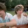Glenn 'Ratburger' and Carol 'Pink Lady', On the Beach Again and the CB Gang at the Pub, Barton on Sea and Hordle, Hampshire - 25th July 1986