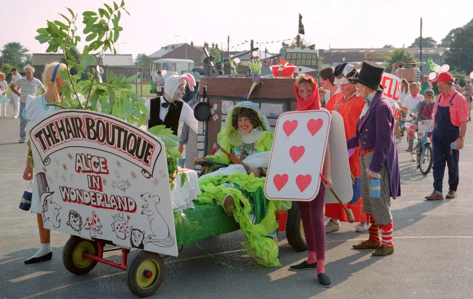 Hair Boutique's 'Alice in Wonderland' float, from Sean and the New Milton Carnival, Hampshire - 1st August 1986