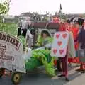 Hair Boutique's 'Alice in Wonderland' float, Sean and the New Milton Carnival, Hampshire - 1st August 1986