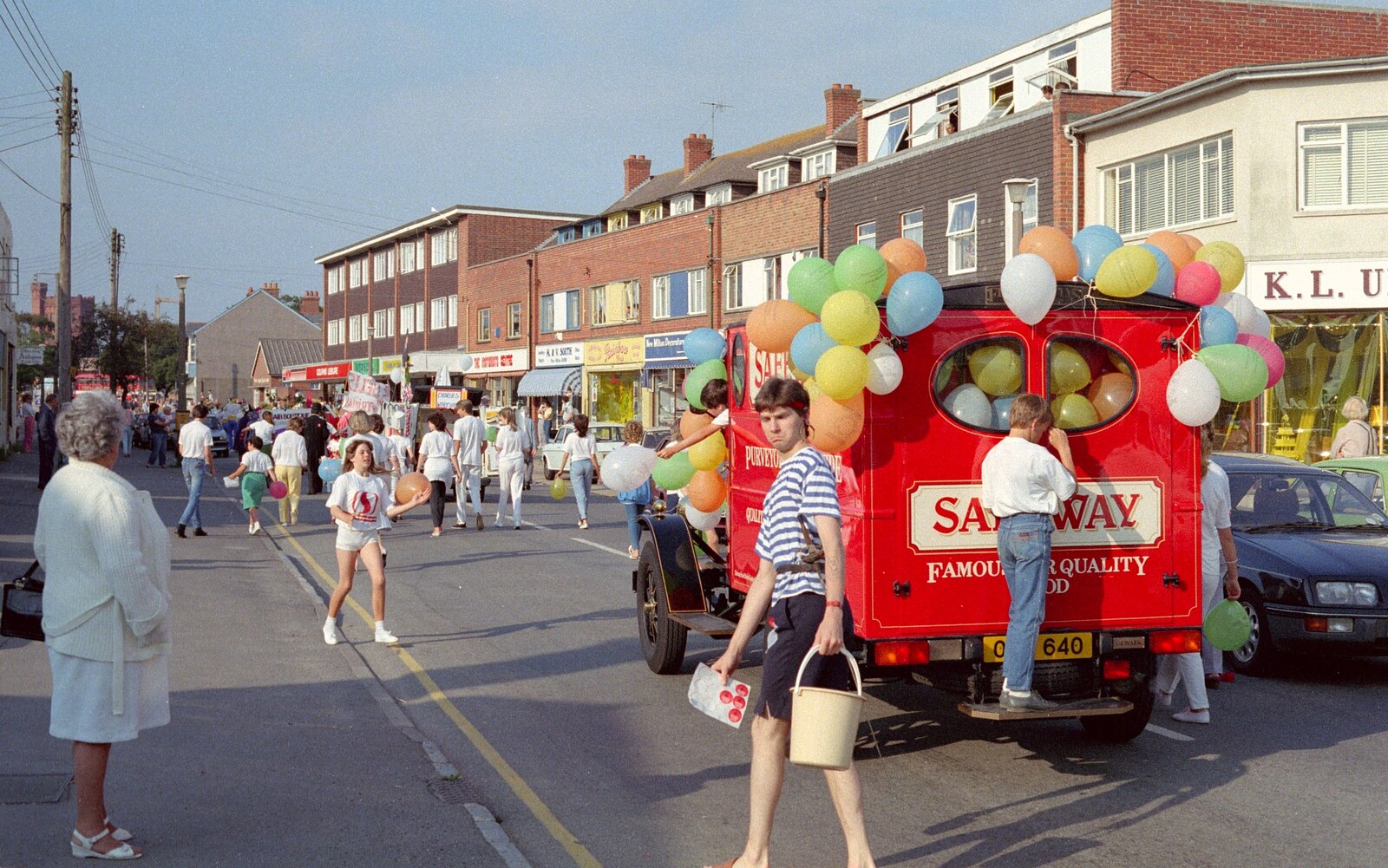Sean on Old Milton Road from Sean and the New Milton Carnival, Hampshire - 1st August 1986