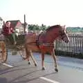 Another horse and trap trots over the bridge, Sean and the New Milton Carnival, Hampshire - 1st August 1986