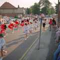Majorettes on Manor Road, Sean and the New Milton Carnival, Hampshire - 1st August 1986