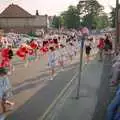 Majorettes on Manor Road, Sean and the New Milton Carnival, Hampshire - 1st August 1986