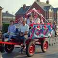 Horse and cart, with the carnival queen, Sean and the New Milton Carnival, Hampshire - 1st August 1986