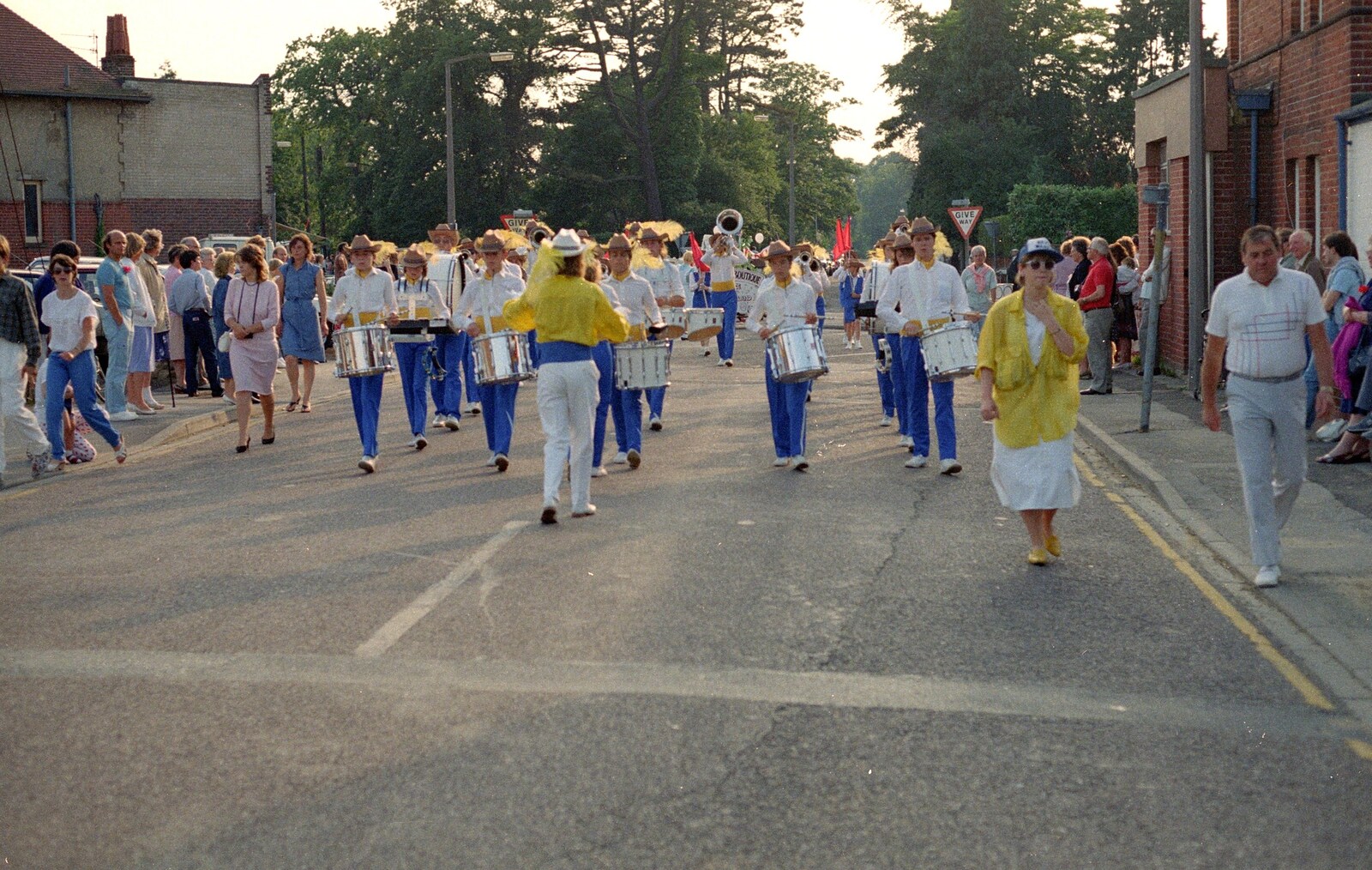 A marching band from Sean and the New Milton Carnival, Hampshire - 1st August 1986