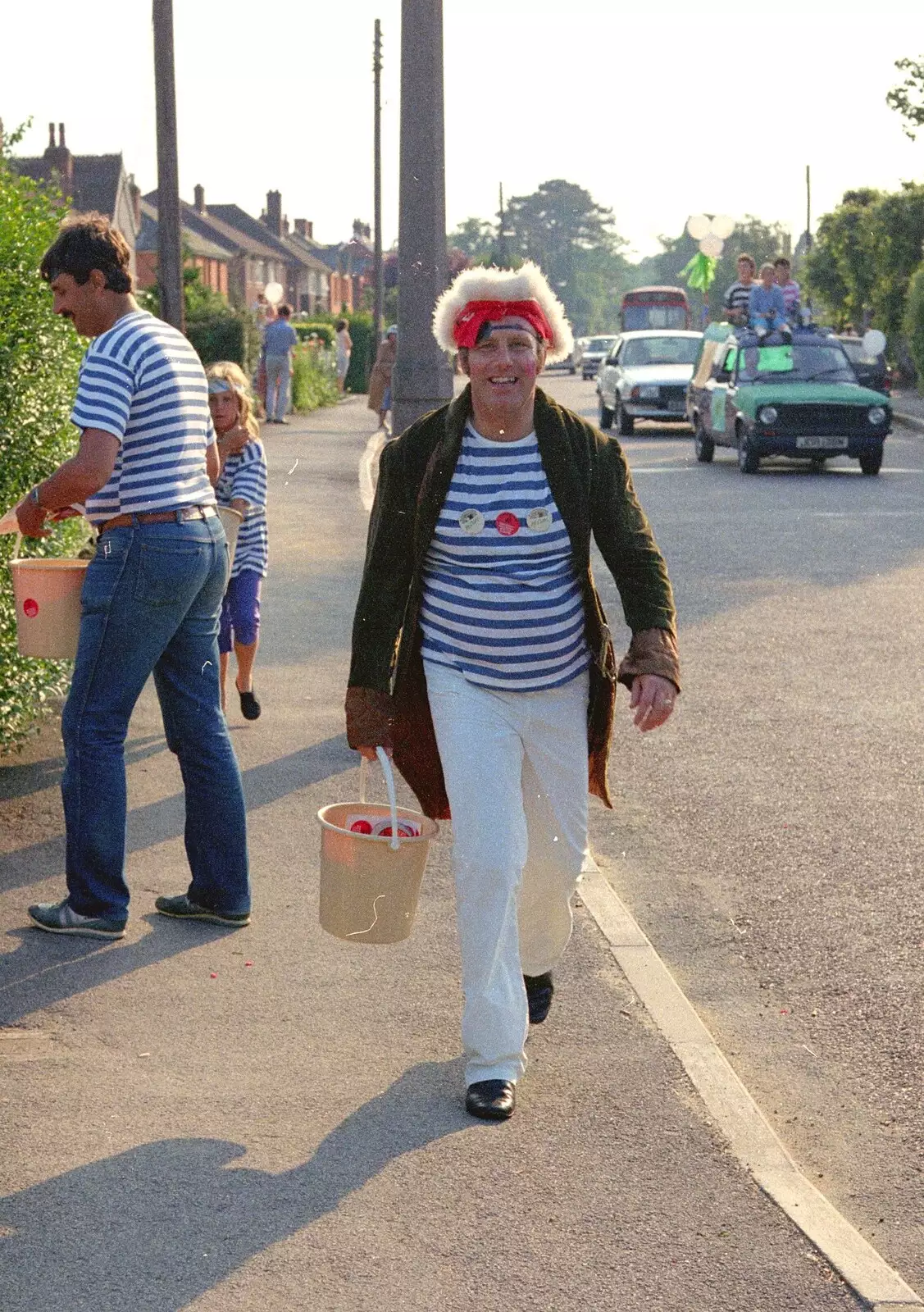 One of the McStones posse dressed as a pirate, from Sean and the New Milton Carnival, Hampshire - 1st August 1986