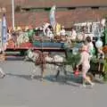 The donkey and pig-girl are off, Sean and the New Milton Carnival, Hampshire - 1st August 1986