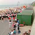 The crowds on Bournemouth Beach, McCarthy and Stone and the Bournemouth Carnival, Dorset - 8th August 1986