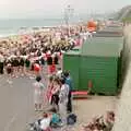 The crowds on Bournemouth Beach, McCarthy and Stone and the Bournemouth Carnival, Dorset - 8th August 1986