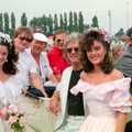 The Wurzels pose with a bridal party, McCarthy and Stone and the Bournemouth Carnival, Dorset - 8th August 1986