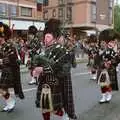 More bagpipe action, The New Forest Marathon, New Milton, Hampshire - 14th September 1986