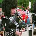 Bagpiping action, The New Forest Marathon, New Milton, Hampshire - 14th September 1986