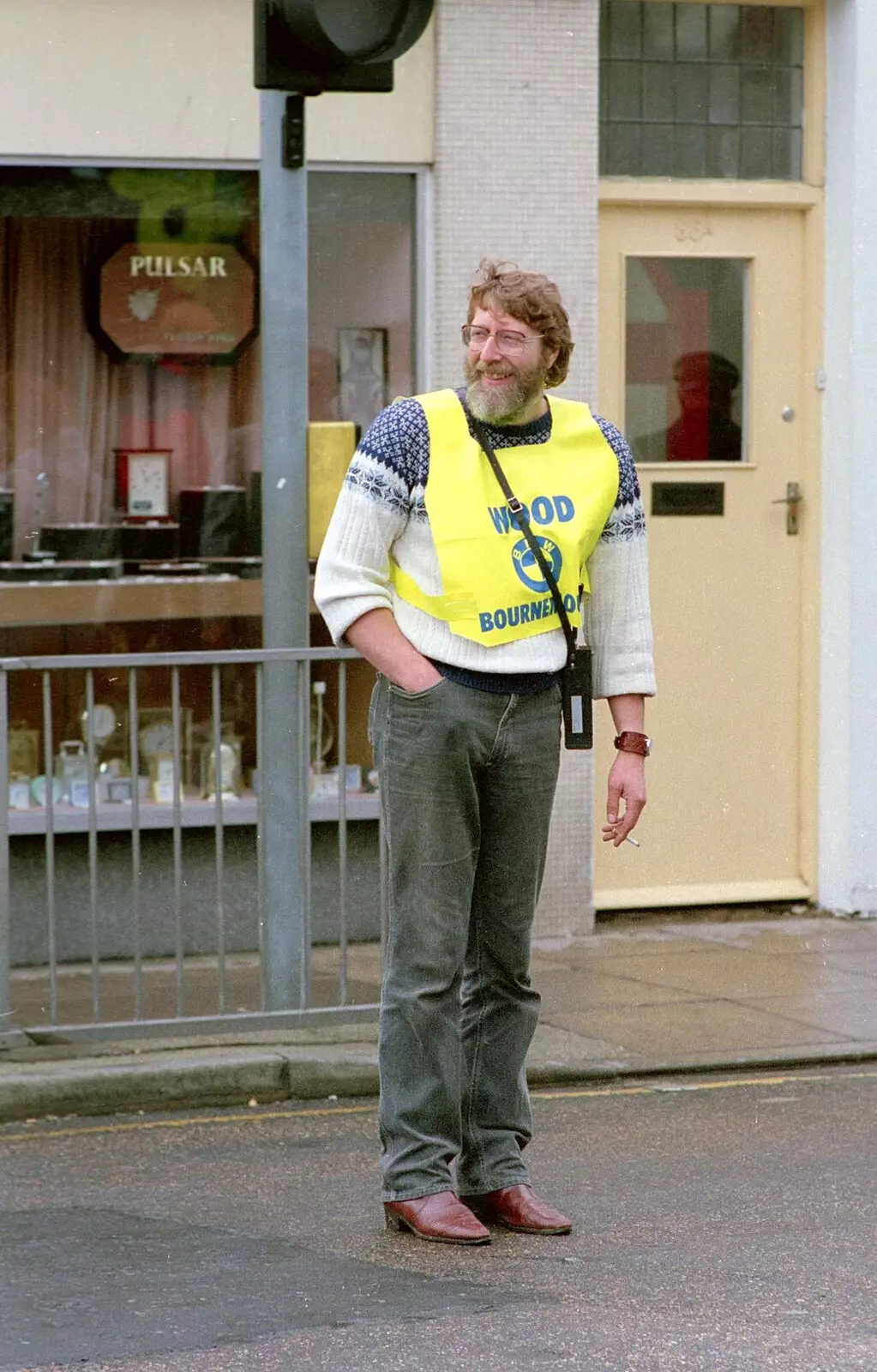 CB Pete by Charles Nobel the jewellers, from The New Forest Marathon, New Milton, Hampshire - 14th September 1986