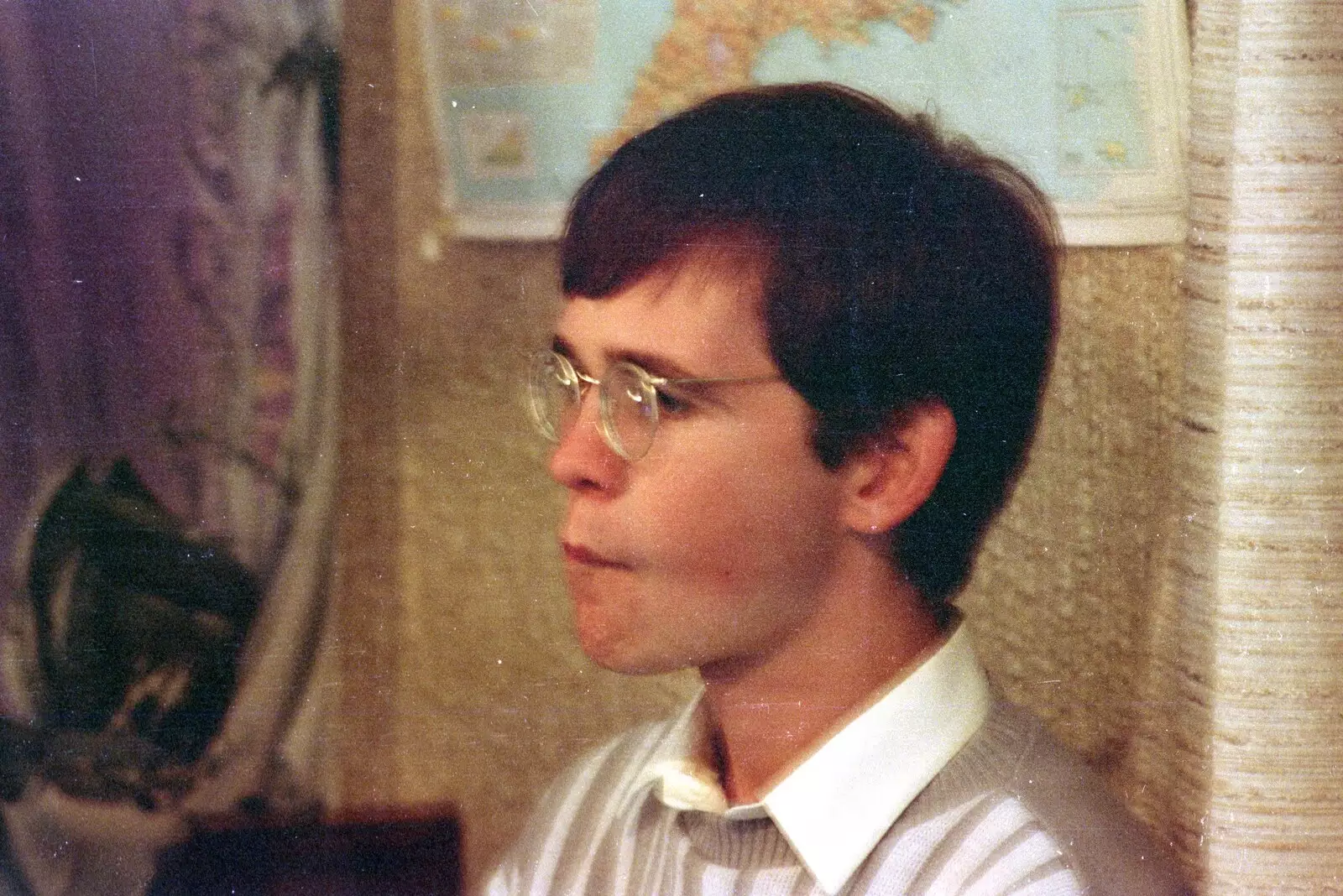 Phil ponders something, from Bracken Way, Walkford, Dorset - 15th September 1986