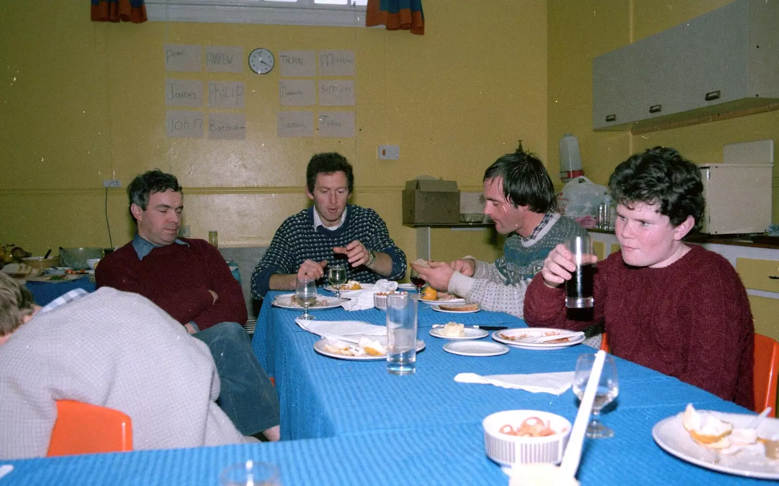 More food, from Grape Picking and the Trip Back to Poly, Bransgore and London - 20th September 1986