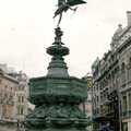 The statue of Eros in Picadilly Circus, Grape Picking and the Trip Back to Poly, Bransgore and London - 20th September 1986