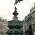 The statue of Eros in Picadilly Circus, Grape Picking and the Trip Back to Poly, Bransgore and London - 20th September 1986