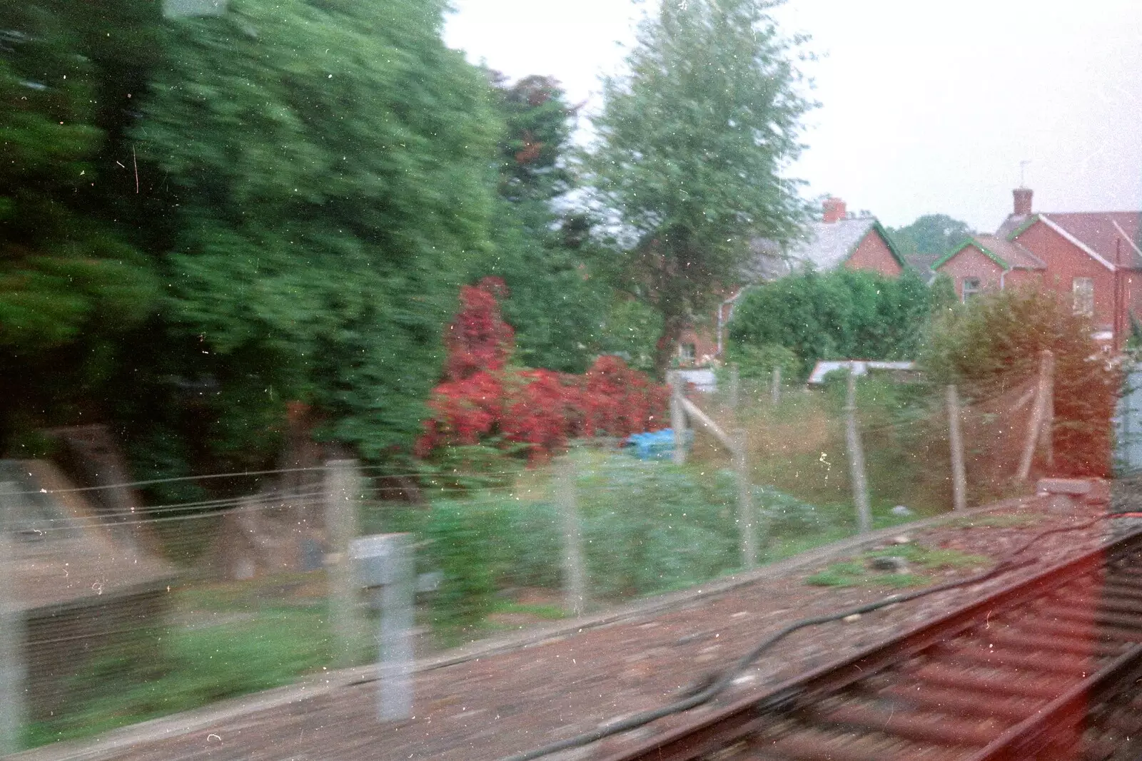 On the train somewhere, from Grape Picking and the Trip Back to Poly, Bransgore and London - 20th September 1986