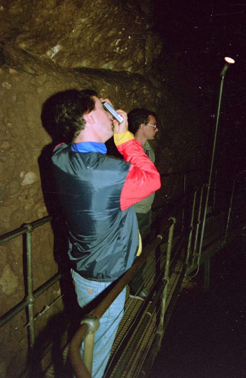 Riki takes a photo from Uni: Back at Poly and a Trip to Cheddar Gorge, Somerset and Plymouth - 2nd October 1986