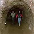 Chris and Riki stroll through a tunnel, Uni: Back at Poly and a Trip to Cheddar Gorge, Somerset and Plymouth - 2nd October 1986