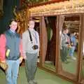 Riki and Chris in the hall of mirrors, Uni: Back at Poly and a Trip to Cheddar Gorge, Somerset and Plymouth - 2nd October 1986