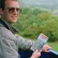 Chris looks out from a lookout, Uni: Back at Poly and a Trip to Cheddar Gorge, Somerset and Plymouth - 2nd October 1986