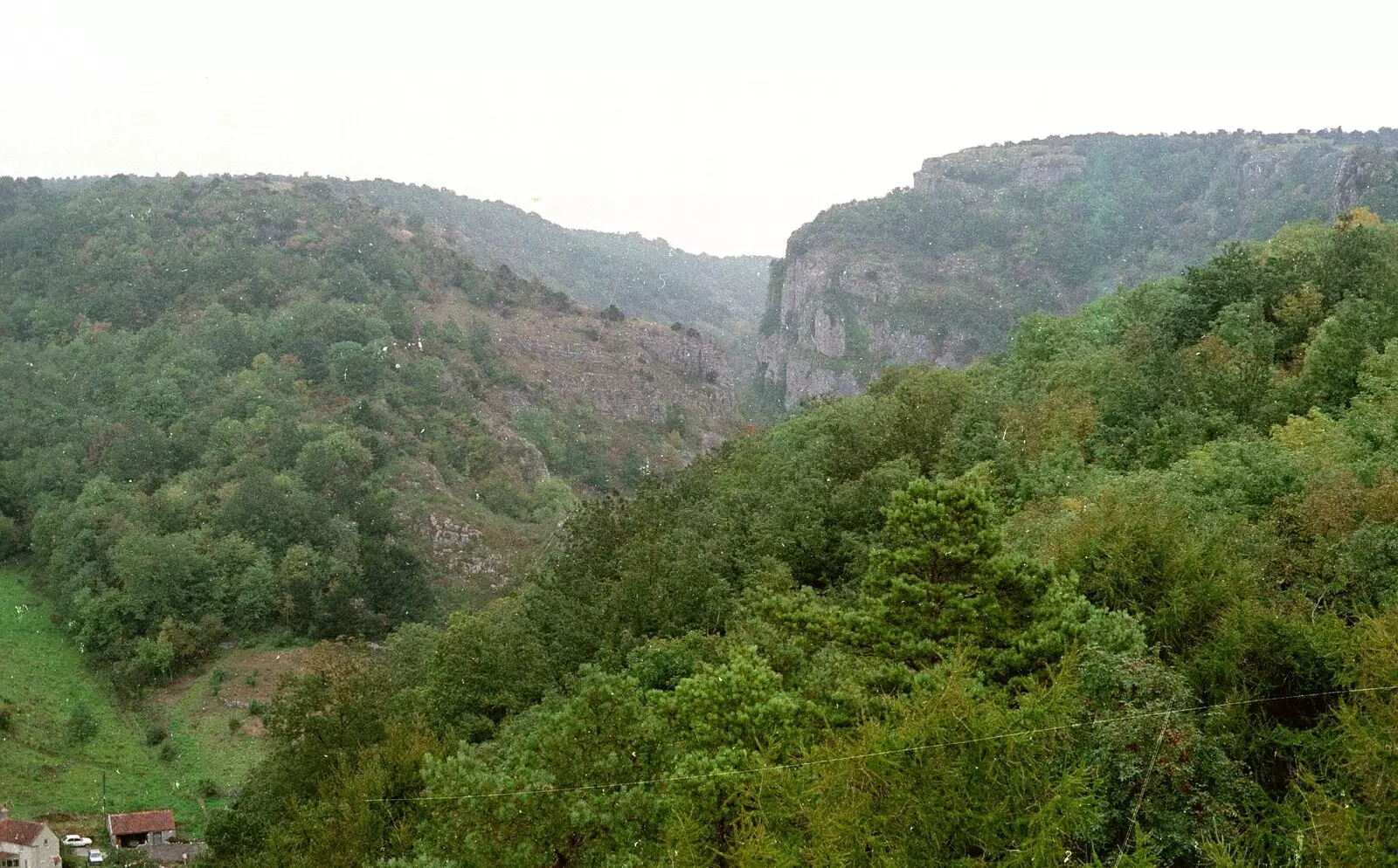 A view of the gorge, from Uni: Back at Poly and a Trip to Cheddar Gorge, Somerset and Plymouth - 2nd October 1986