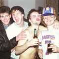Ian Dunwoody with no shirt and funky shades, Uni: Simon Read's Party, North Road East, Plymouth - 10th October 1986