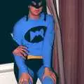 Batman looks glum, Uni: Simon Read's Party, North Road East, Plymouth - 10th October 1986