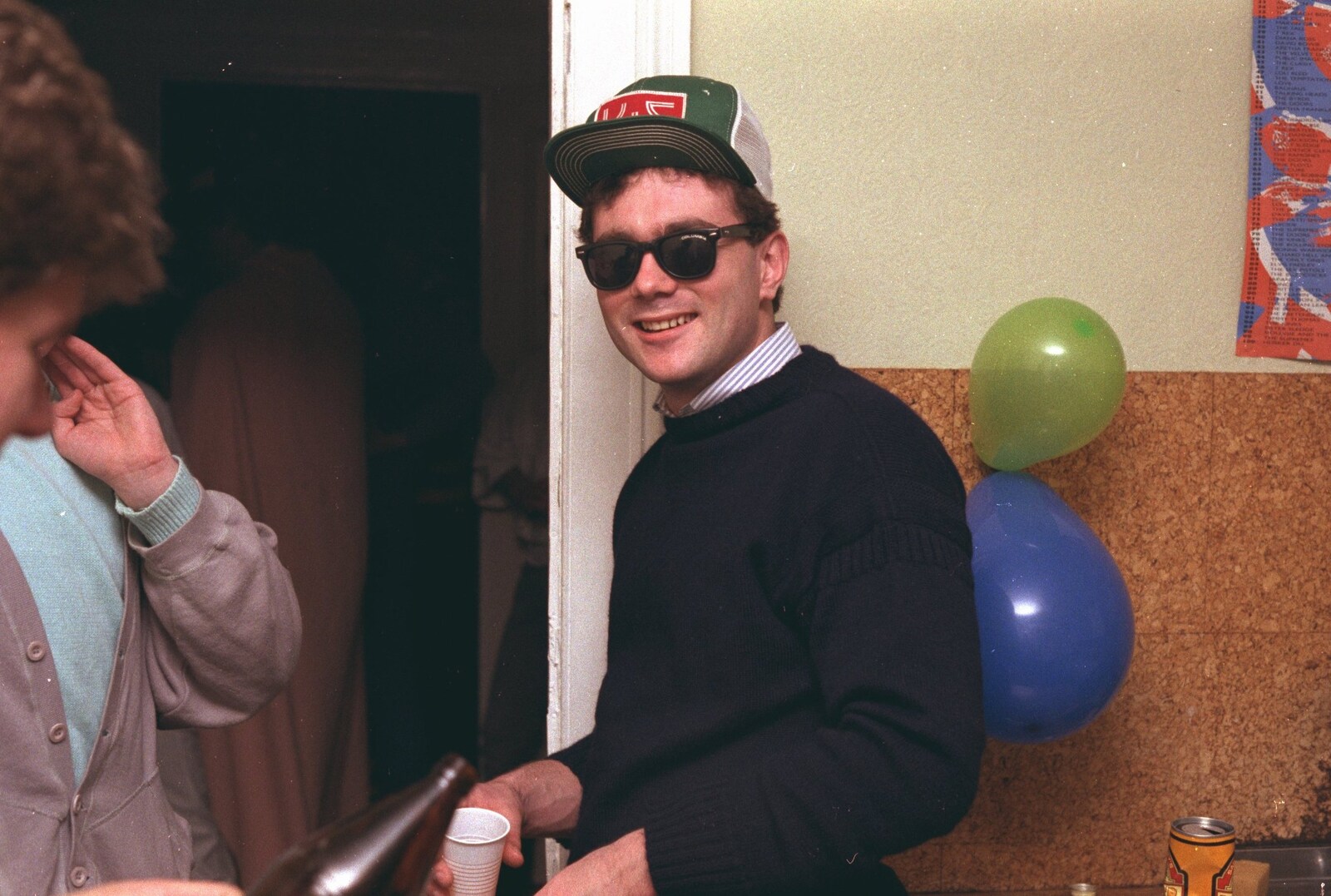 Martin, from the SU, in disguise from Uni: Simon Read's Party, North Road East, Plymouth - 10th October 1986