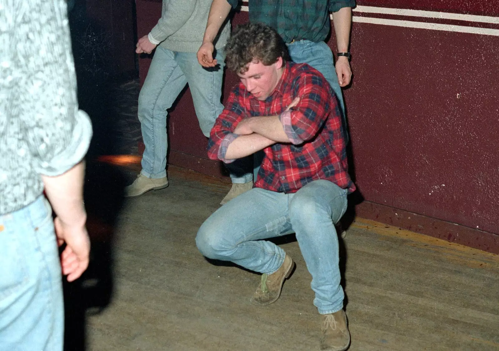 There's some Cossack dancing going on, from Uni: A Party in Snobs Nightclub, Mayflower Street, Plymouth - 18th October 1986