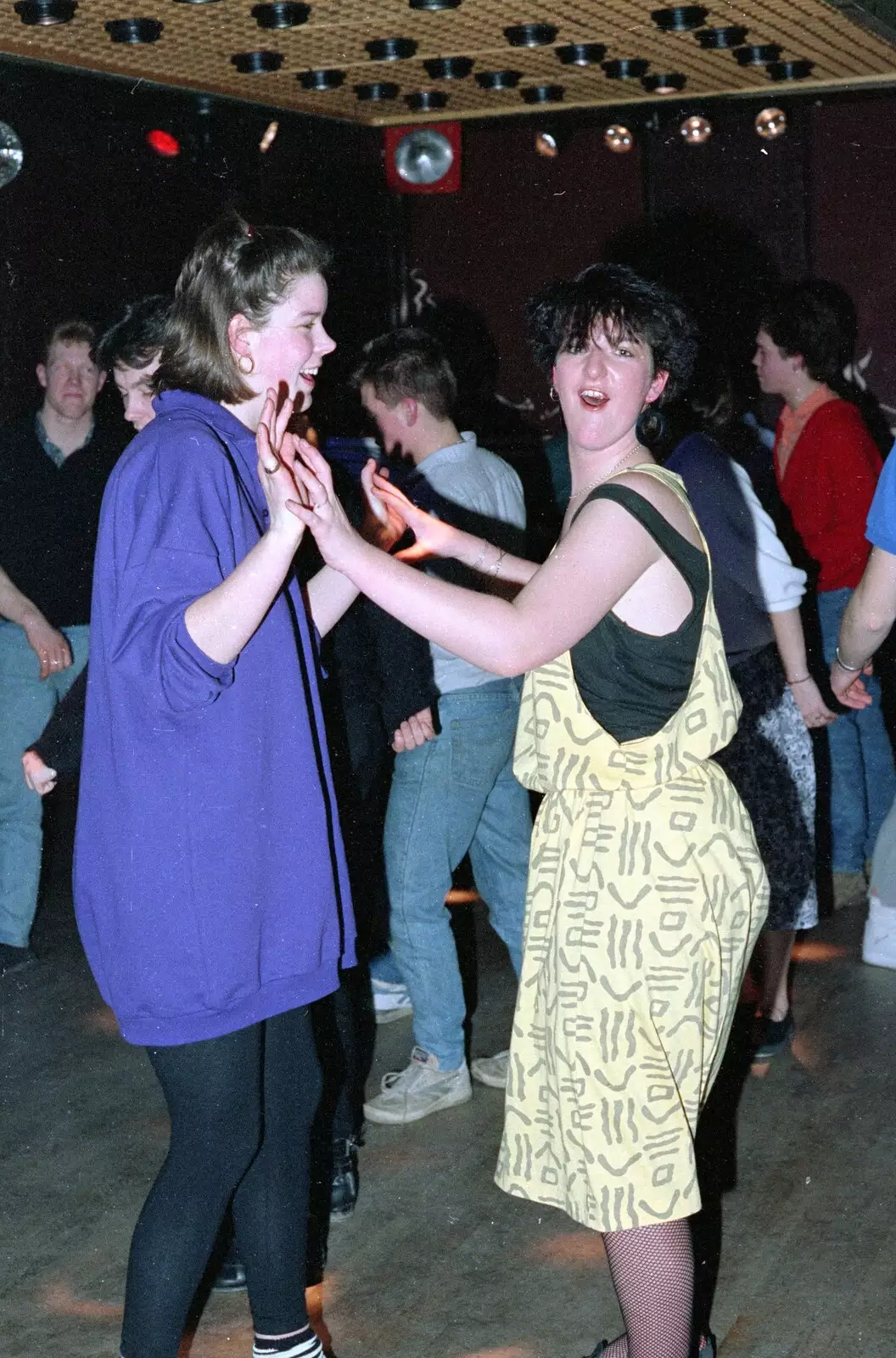 The party's protagonist, in the yellow dress, from Uni: A Party in Snobs Nightclub, Mayflower Street, Plymouth - 18th October 1986