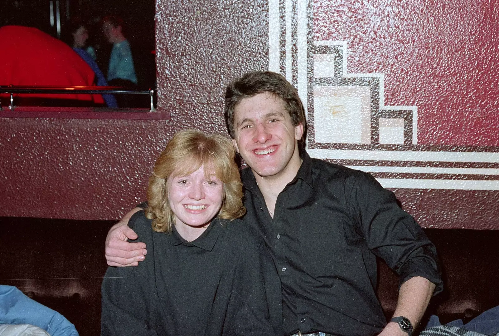 His'n'hers black shirts, from Uni: A Party in Snobs Nightclub, Mayflower Street, Plymouth - 18th October 1986