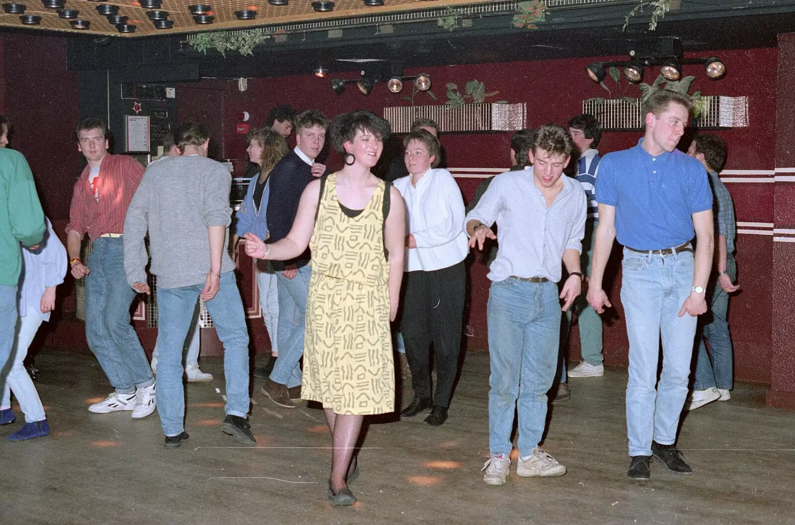 On the dancefloor, from Uni: A Party in Snobs Nightclub, Mayflower Street, Plymouth - 18th October 1986