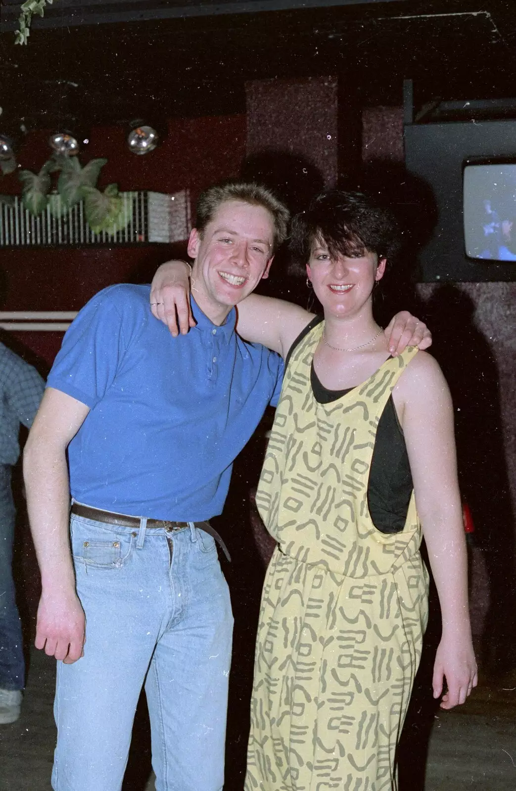 More posing with guests, from Uni: A Party in Snobs Nightclub, Mayflower Street, Plymouth - 18th October 1986