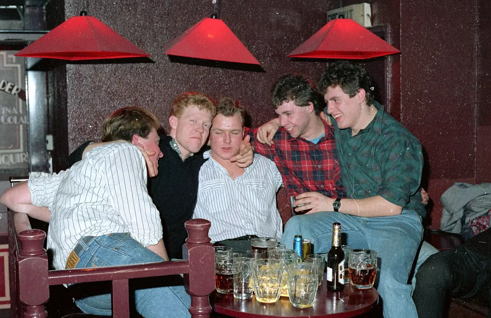 Looking a bit worse for wear, from Uni: A Party in Snobs Nightclub, Mayflower Street, Plymouth - 18th October 1986