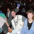 Someone with a leg in the air, Uni: A Party in Snobs Nightclub, Mayflower Street, Plymouth - 18th October 1986