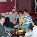 Another table of students, Uni: A Party in Snobs Nightclub, Mayflower Street, Plymouth - 18th October 1986