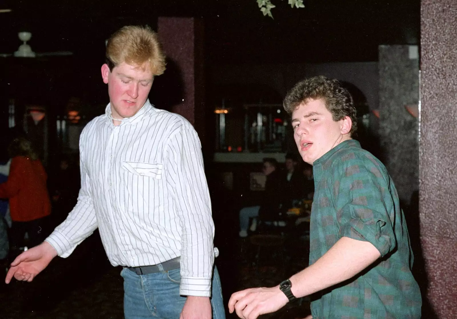 Caught mid-dance, from Uni: A Party in Snobs Nightclub, Mayflower Street, Plymouth - 18th October 1986