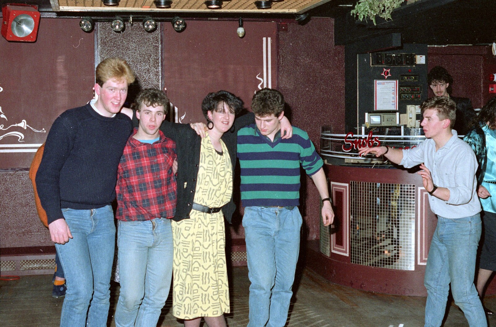 A photo on the dancefloor from Uni: A Party in Snobs Nightclub, Mayflower Street, Plymouth - 18th October 1986