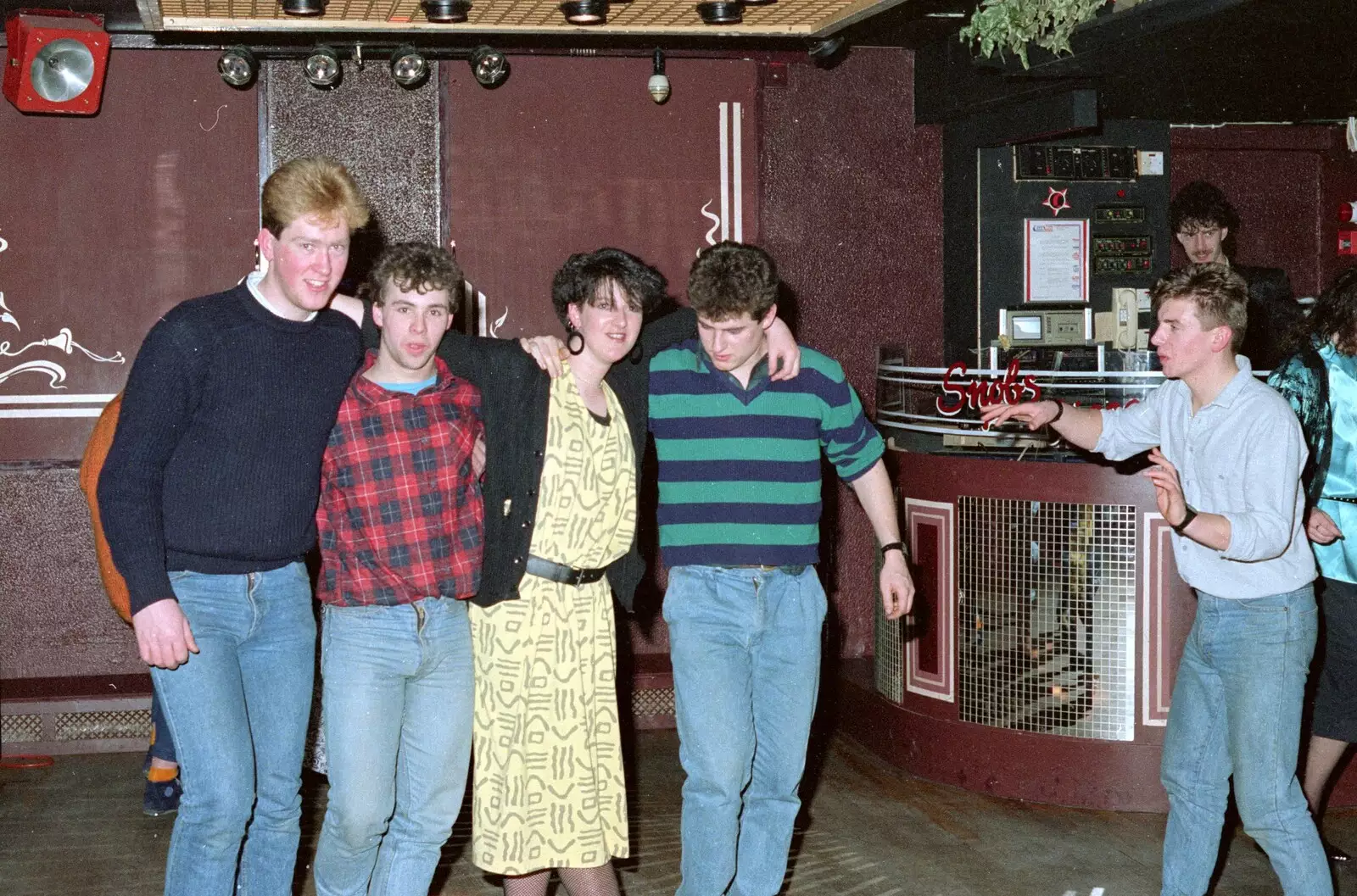 A photo on the dancefloor, from Uni: A Party in Snobs Nightclub, Mayflower Street, Plymouth - 18th October 1986