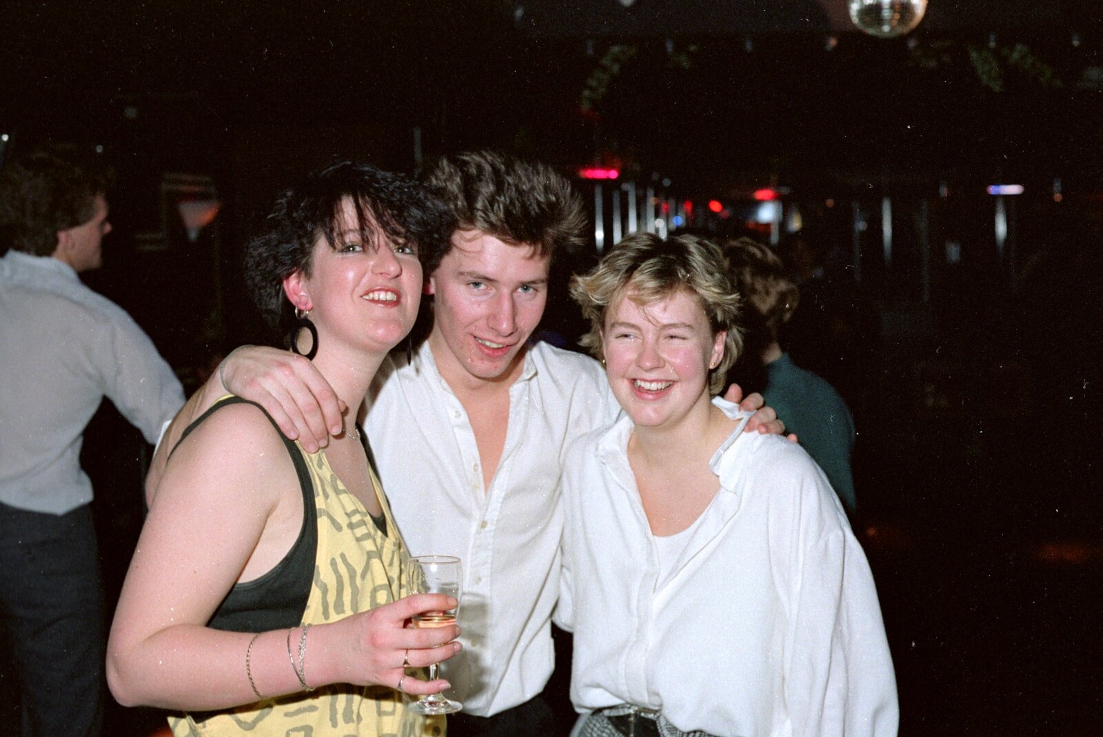 His 'n' hers open shirts from Uni: A Party in Snobs Nightclub, Mayflower Street, Plymouth - 18th October 1986
