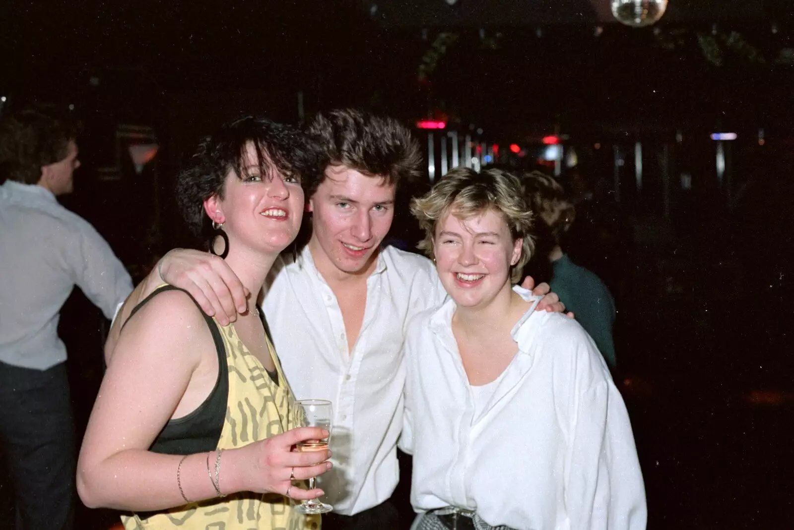 His 'n' hers open shirts, from Uni: A Party in Snobs Nightclub, Mayflower Street, Plymouth - 18th October 1986