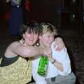 Messing around with the bottle of fizz, Uni: A Party in Snobs Nightclub, Mayflower Street, Plymouth - 18th October 1986