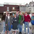 A group photo after the Salcombe photo shoot, Uni: The Plymouth Polytechnic Satique Project, Salcombe and Plymouth - 10th November 1986